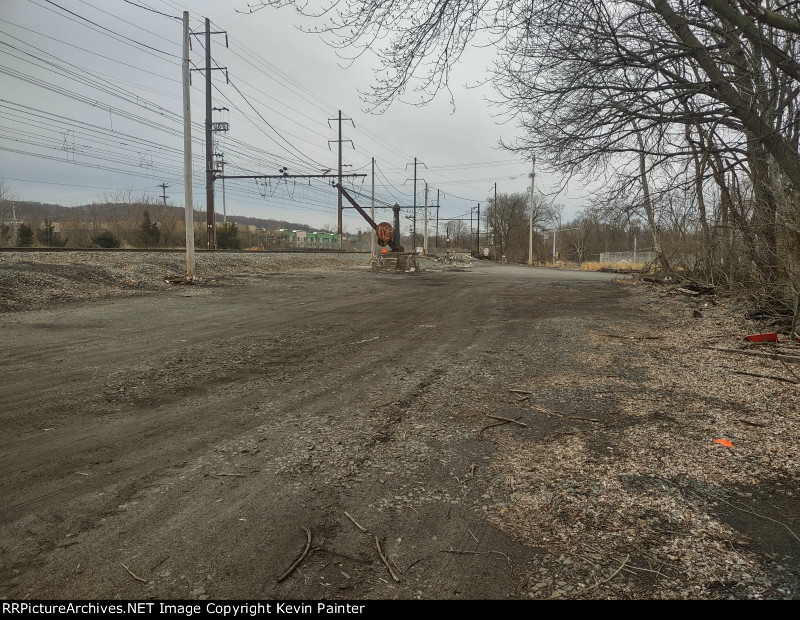 New station site looking west